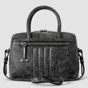 AllSaints Bag Leather Rally Bowling Crackle